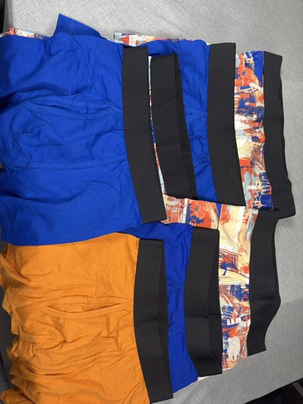 Target Mens Boxer Briefs Lot of 7 Blue Orange Black Patterned XS Underwear
